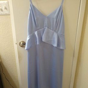 Banana Republic blue strappy peplum midi NWT Sz 6